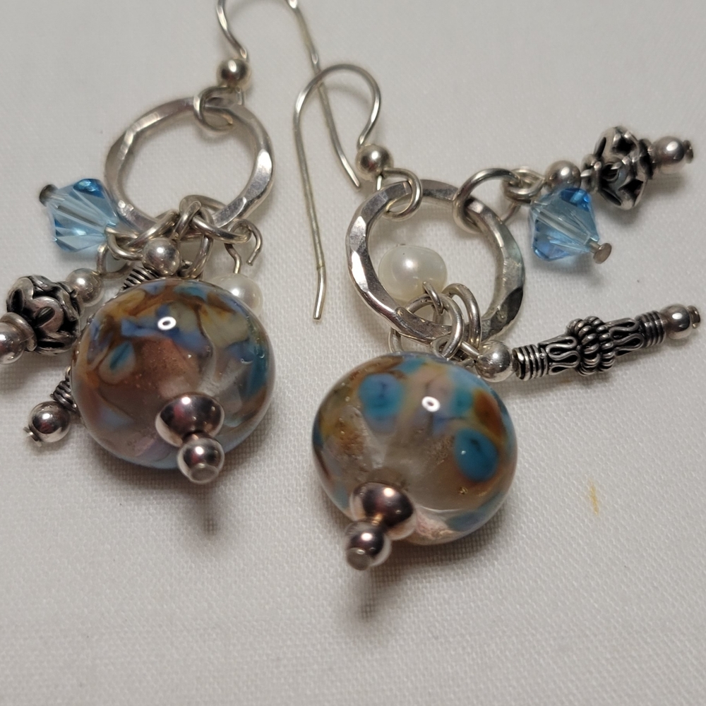 ❤ SILVER VINTAGE EARRINGS - Picture 2 of 14